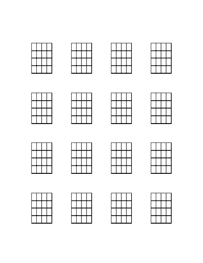 Banjo Chord Diagrams
